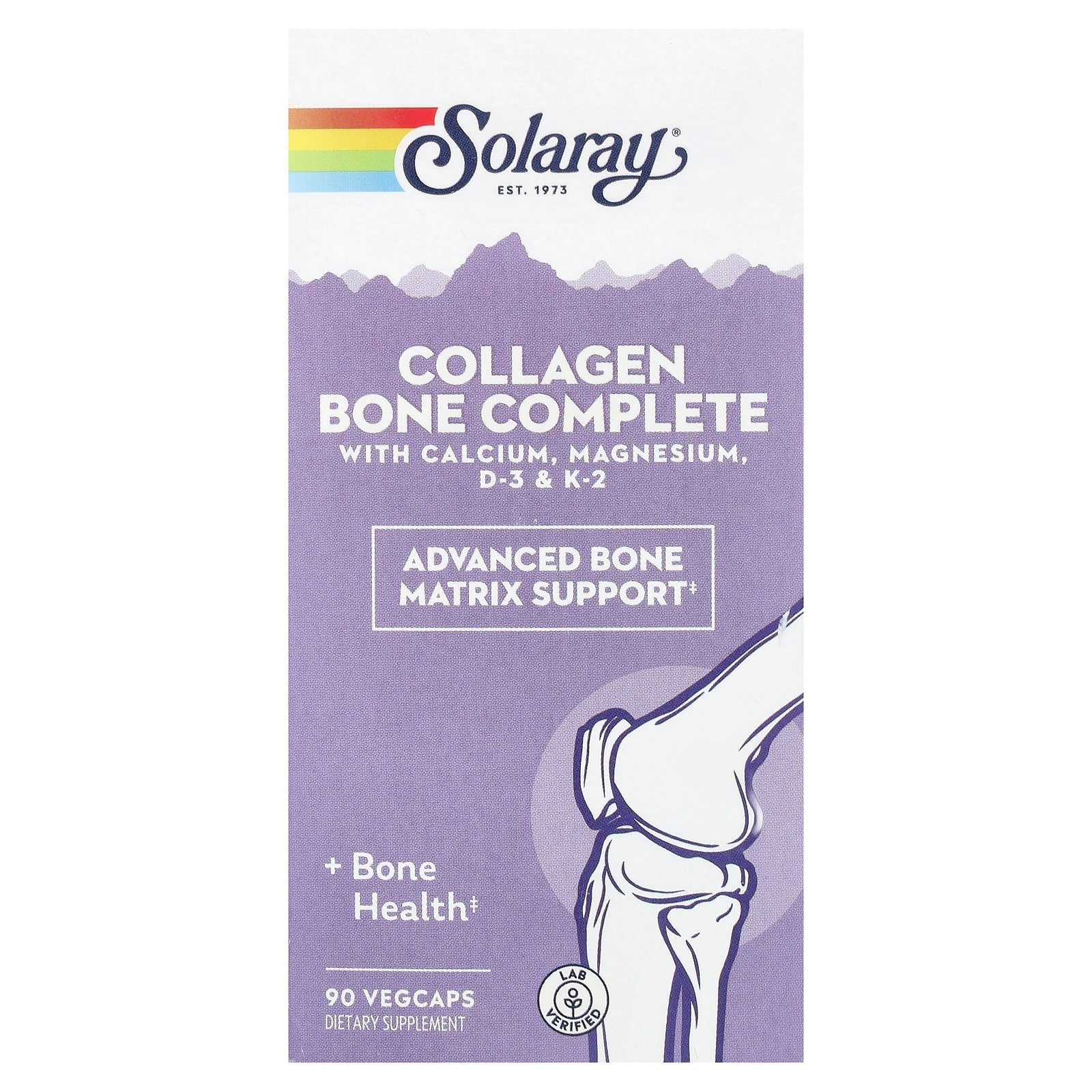 Solaray, Collagen Bone Complete, Advanced Bone Matrix Formula, 90 VegCaps UPC 076280664560 | HiLife Vitamins